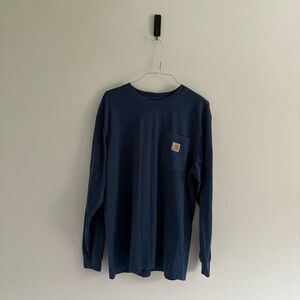 Carhartt • Men's Blue Long Sleeve Shirt